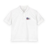 Youth Polo Shirt with Small American Flag Pocket Graphic — Coast Guard