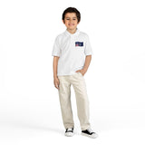 Youth Polo with Waving American Flag Patch — Air Force