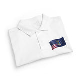 Youth Polo with Waving American Flag Patch — Air Force