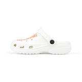 Kids White EVA Clogs with Retro Silhouette Print — National Guard