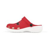 Kids Red Marine Rescue EVA Foam Clogs – Comfortable Slip-On Shoes for Boys & Girls