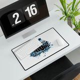 Navy Emblem Desk Mat, Stylish Workspace Decor, Gaming Mouse Pad, Navy Veteran Gift, Home Office Accessory
