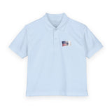 Youth Polo Shirt with Small American Flag Pocket Graphic — Coast Guard
