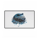 Navy Emblem Desk Mat, Stylish Workspace Decor, Gaming Mouse Pad, Navy Veteran Gift, Home Office Accessory