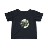 Infant Tee — "Newest Recruit: Military Brat" Baby Shirt (Camo Helmet Design)