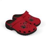 Kids Red Marine Rescue EVA Foam Clogs – Comfortable Slip-On Shoes for Boys & Girls