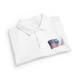 Youth Polo Shirt with American Flag Pocket Print — Army