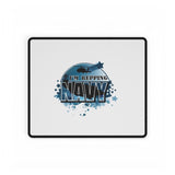 Navy Emblem Desk Mat, Stylish Workspace Decor, Gaming Mouse Pad, Navy Veteran Gift, Home Office Accessory