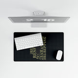 Stylish Desk Mat with Motivational Quote, Office Decor, Gaming Setup, Gift for Students, Home Office Essentials, Desk Accessories