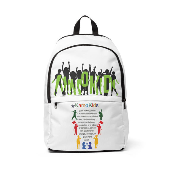 Cool Kids' Backpack for School, Sports, Travel, Durable Fabric Bag, Kamo Kids Design, Fun & Functional