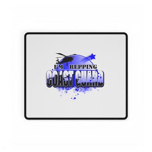 Coast Guard Desk Mat - Inspirational Office Decor, Military Gifts, Gaming Mouse Pad, Custom Desk Accessories, Marine Pride