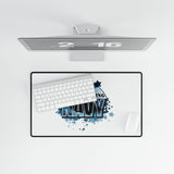 Navy Emblem Desk Mat, Stylish Workspace Decor, Gaming Mouse Pad, Navy Veteran Gift, Home Office Accessory