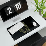 Stylish Desk Mat with Motivational Quote, Office Decor, Gaming Setup, Gift for Students, Home Office Essentials, Desk Accessories