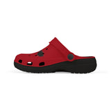 Kids Red Marine Rescue EVA Foam Clogs – Comfortable Slip-On Shoes for Boys & Girls