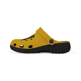 Kids Navy Support EVA Foam Clogs — "I'm Repping Navy" Yellow Slip‑Ons