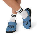 Kids' Blue 'I'm Repping Air Force' EVA Foam Clogs — Military Pride Slip-Ons